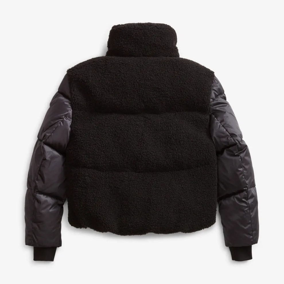 Teddy Cropped Puffer