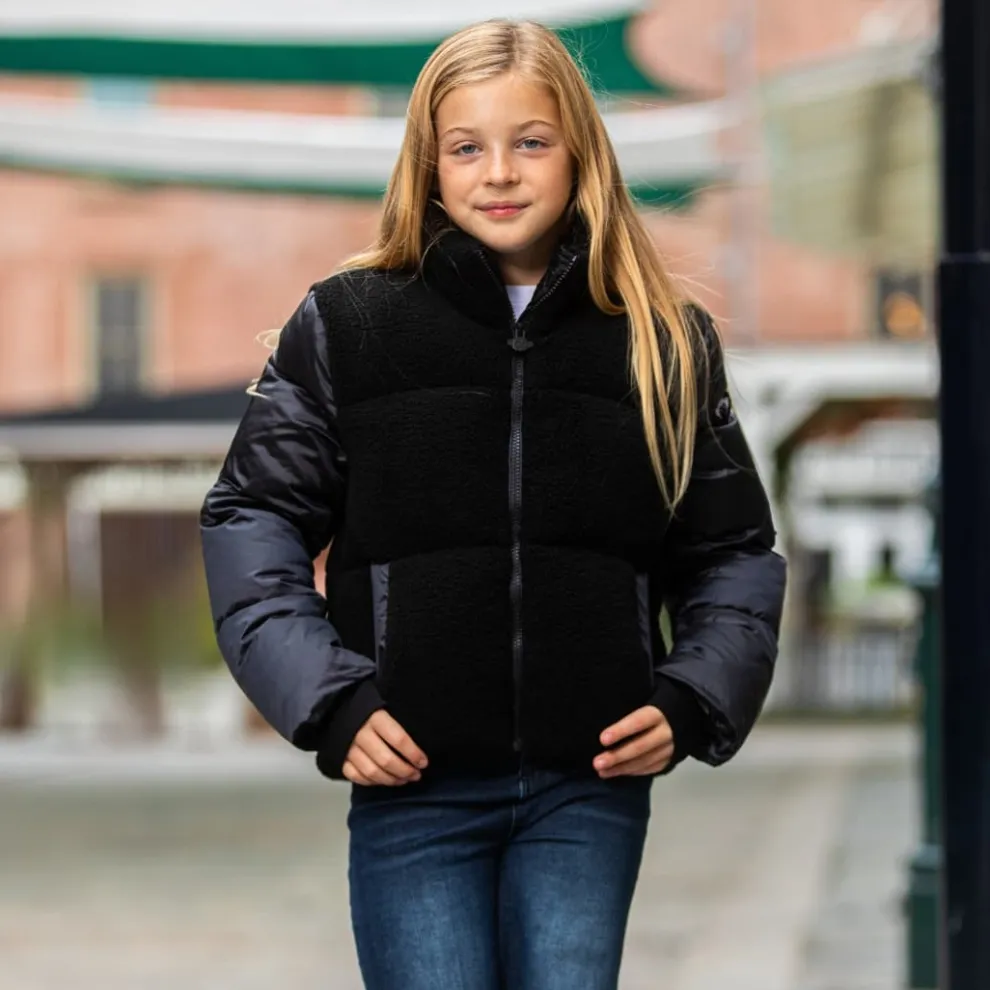 Teddy Cropped Puffer