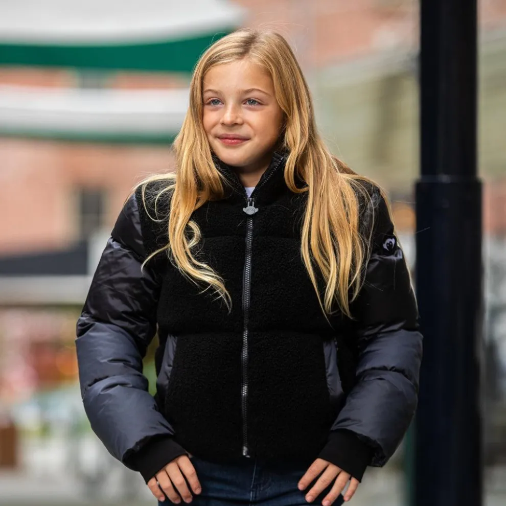 Teddy Cropped Puffer